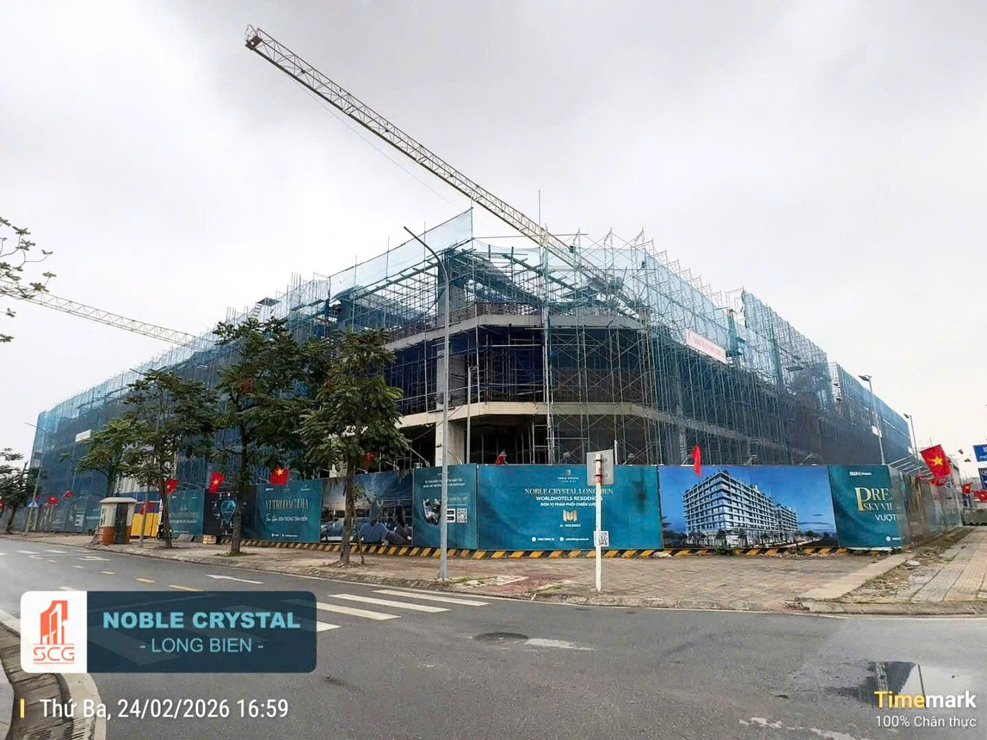 Tiến độ dự án Noble Crystal Long Biên
